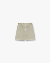 Cotton Tailored Short - Beige