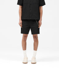 Cotton Tailored Short - Jet Black