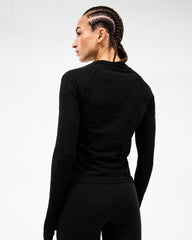 247 Performance Burnout Long Sleeve - Black