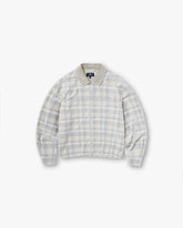 Cord Zip Flannel Shirt - Mineral