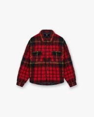 Mohair Overshirt - Red Check