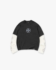 MH Stack Long Sleeve T-Shirt - Faded Black