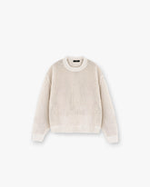 Open Gauge Knit Sweater - Off White