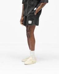 Knitted Varsity Shorts - Vintage Grey