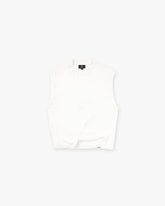 Initial Boxy Tank - Flat White