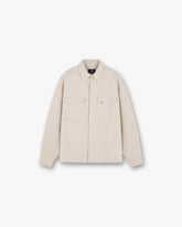 Textured Long Sleeve Shirt - Champagne