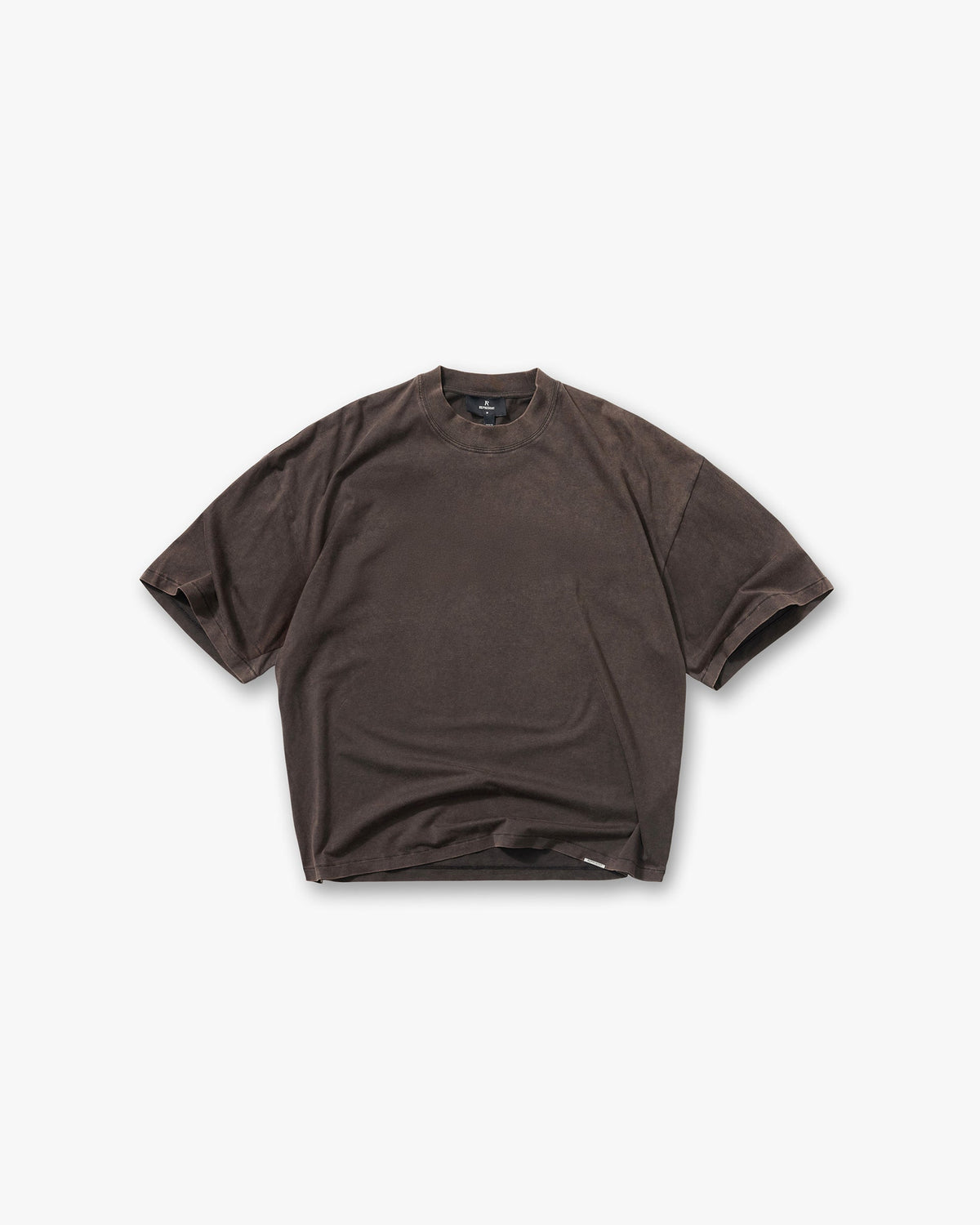 Initial Boxy T-Shirt - Coffee
