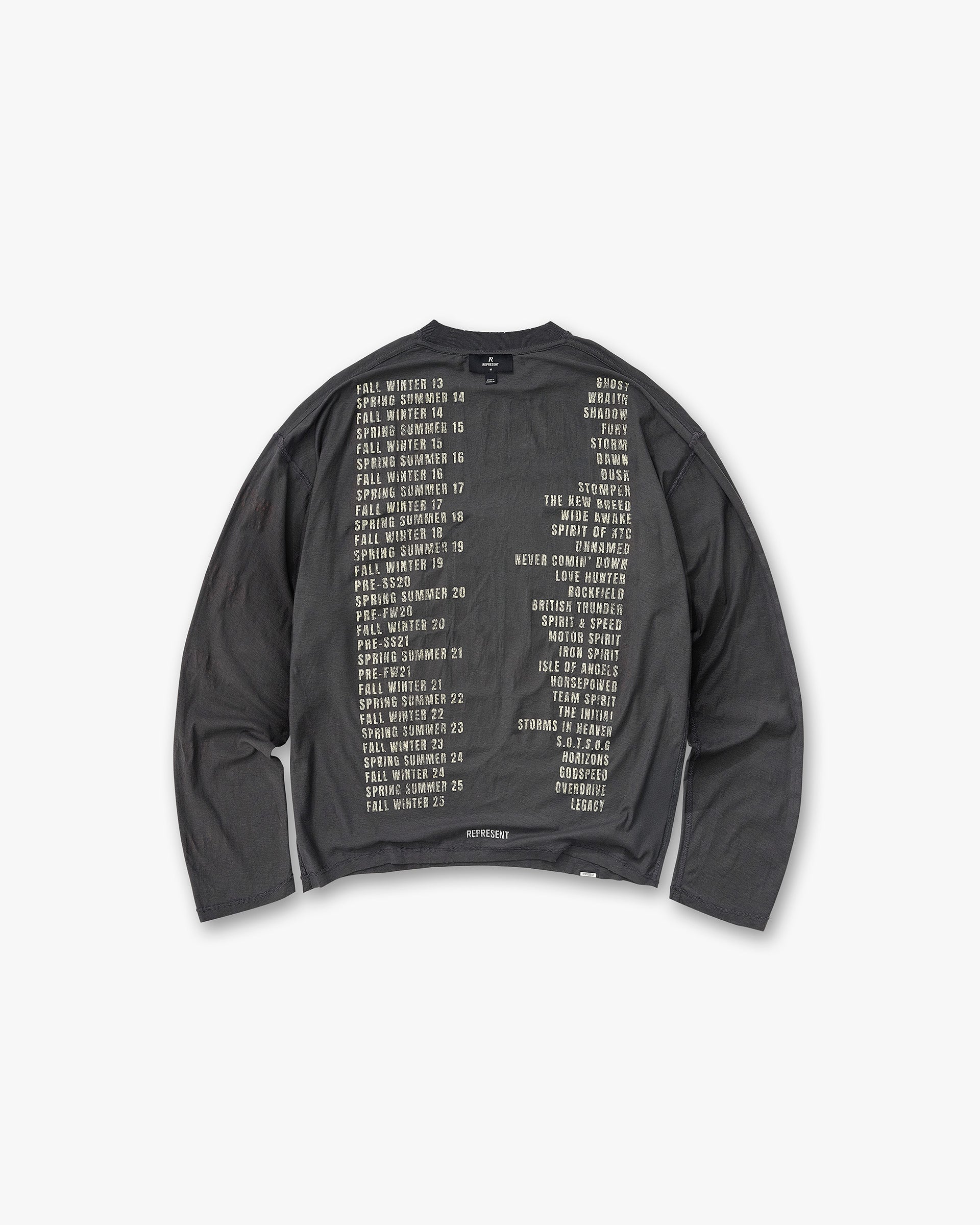 Reversible Living Legacy Tour Long Sleeve T-Shirt - Sun Fade Grey