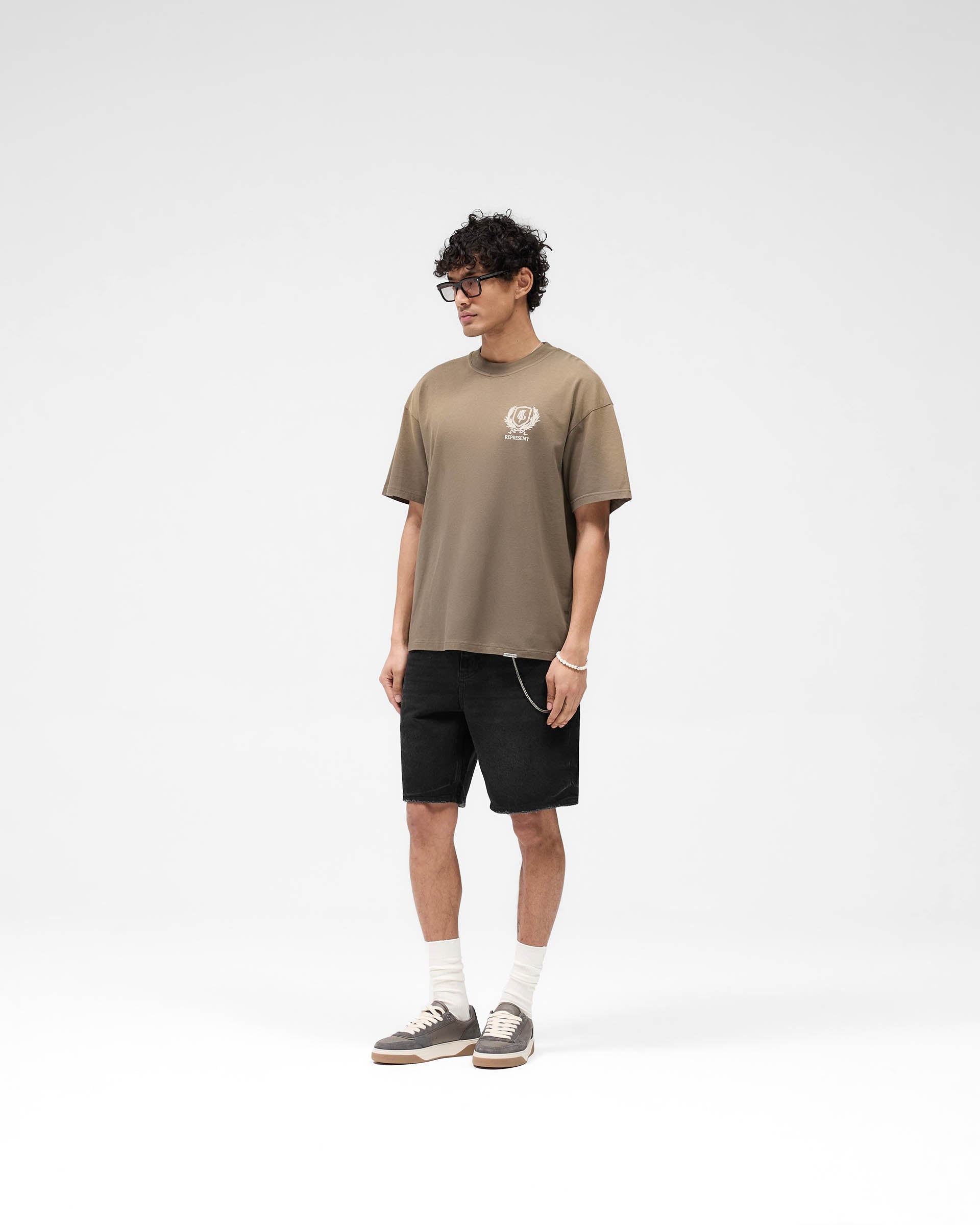 Crest T-Shirt - Dark Taupe