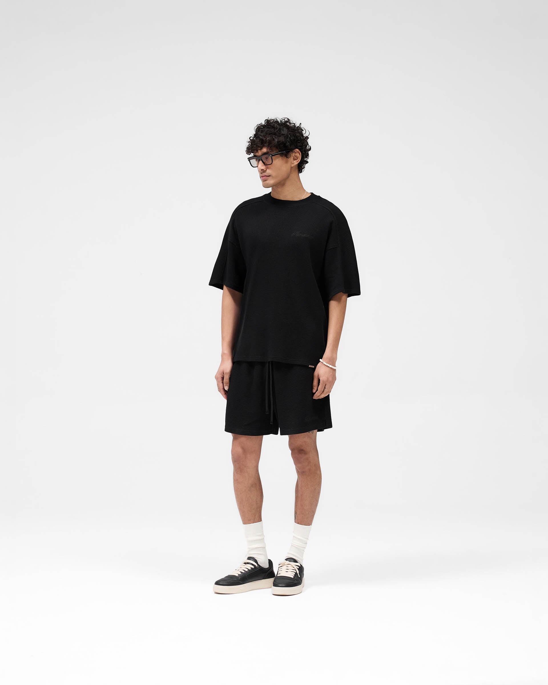 Waffle T-Shirt - Jet Black