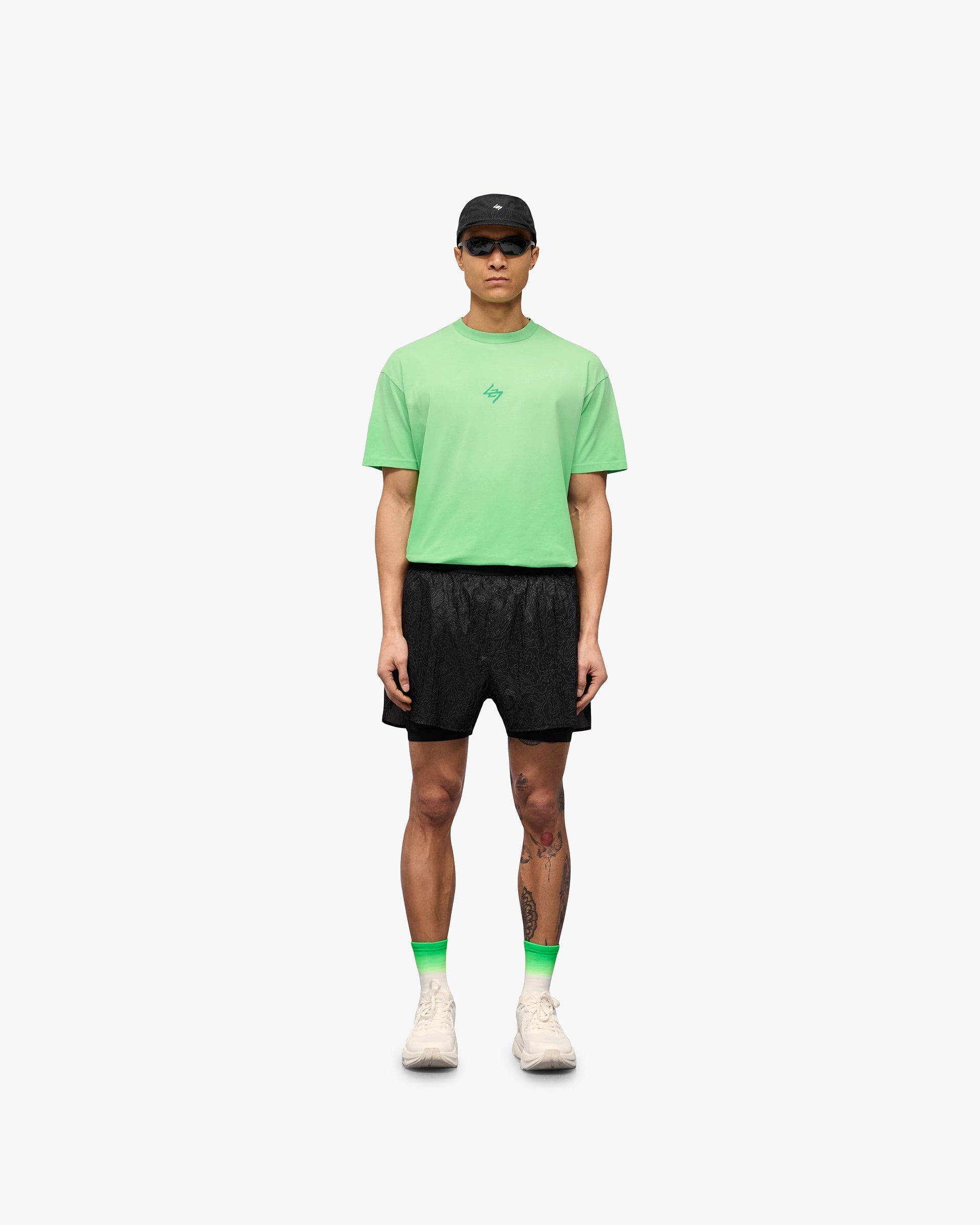 247 Contour 2-In-1 Run Shorts - Black