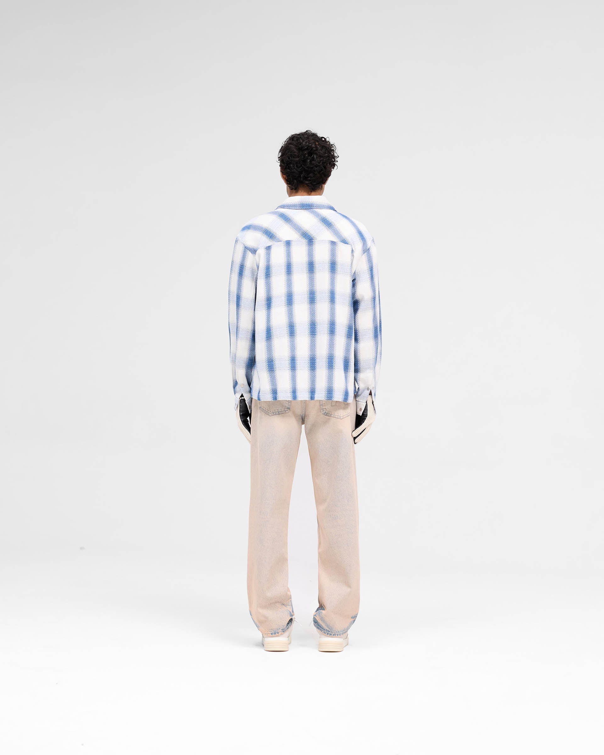 Season Flannel Shirt - Mid Blue