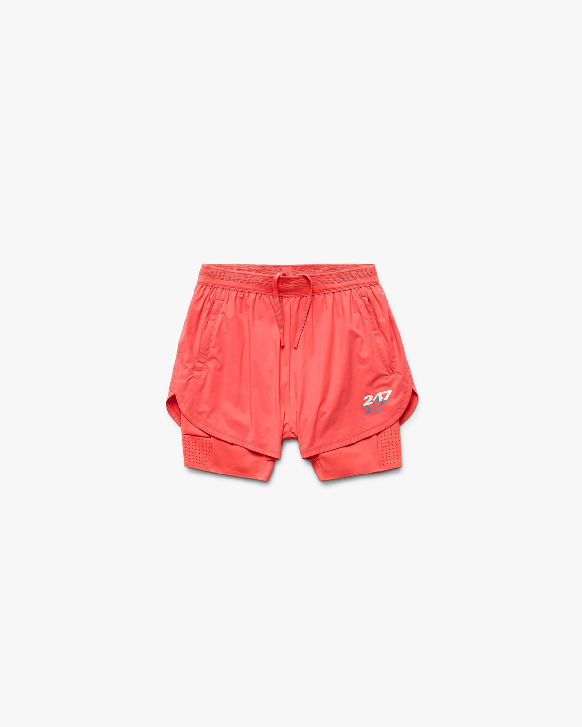 247 Hybrid 2-In-1 Short - Racing Red