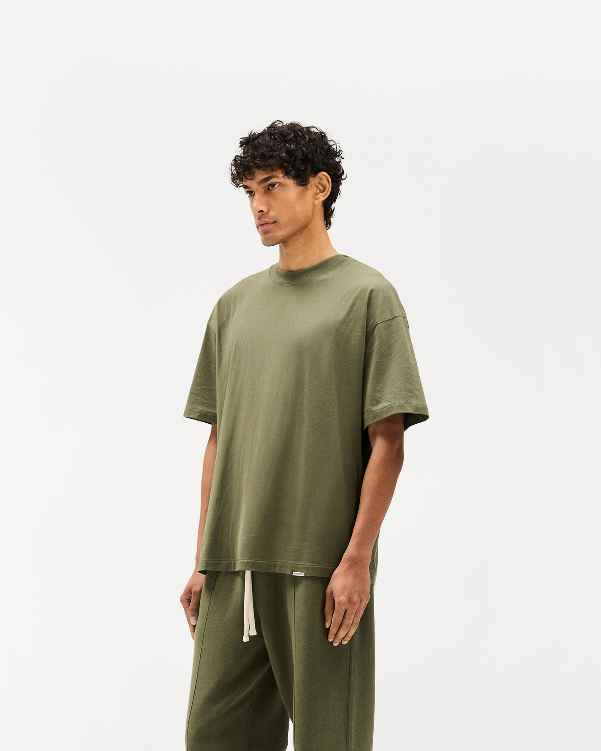 Initial Oversized T-Shirt - Army Green