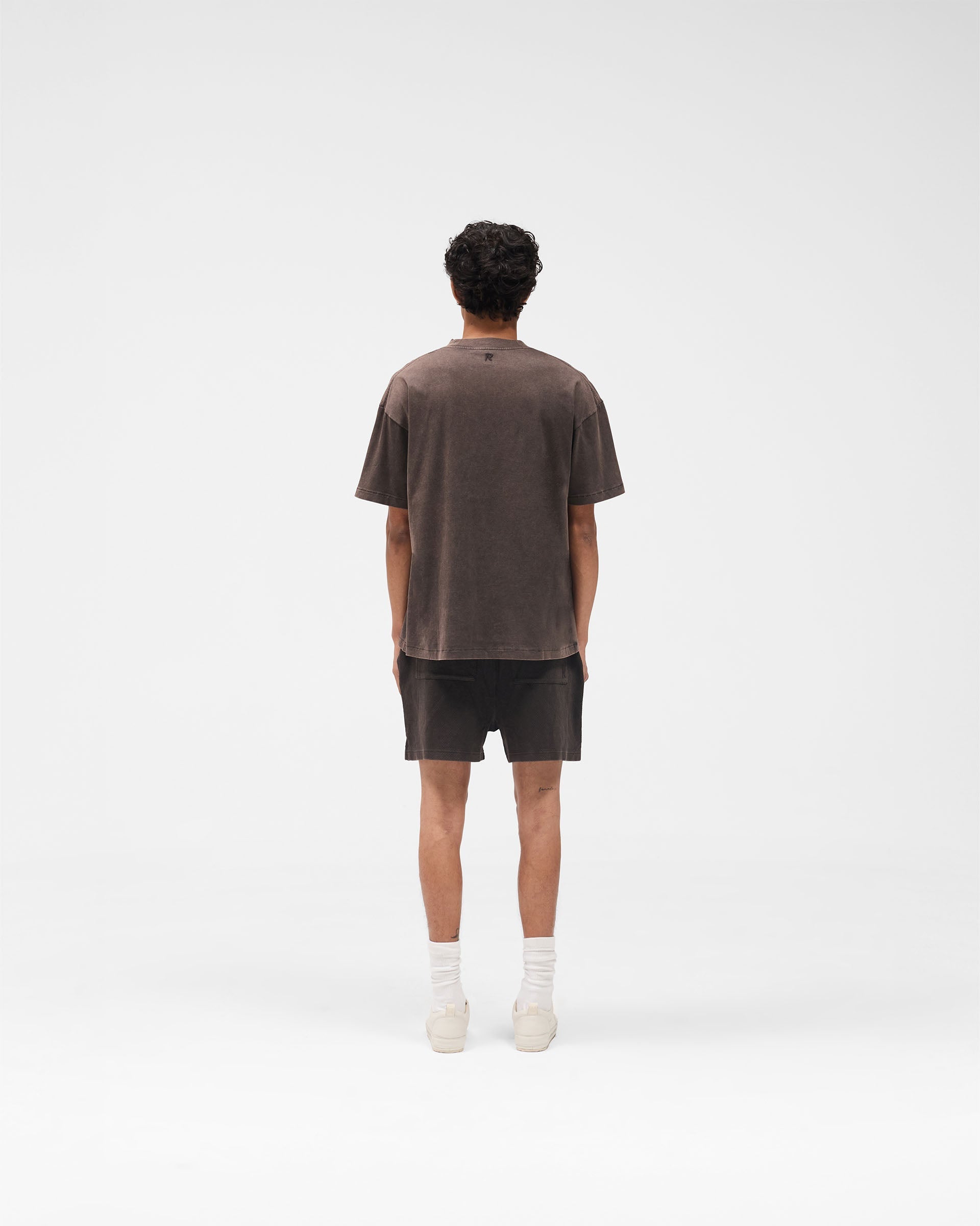 Initial Oversized T-Shirt - Coffee