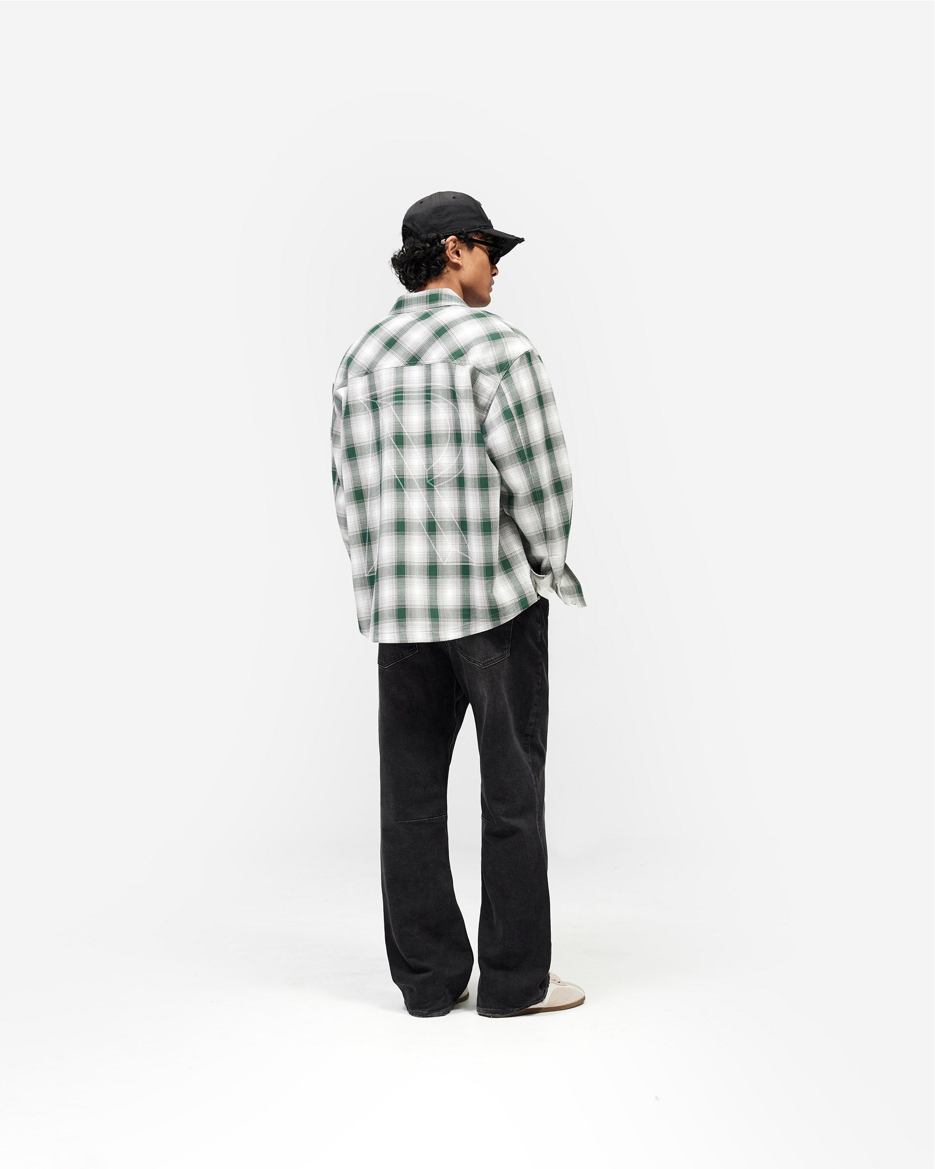 Waffle Flannel - Dark Green