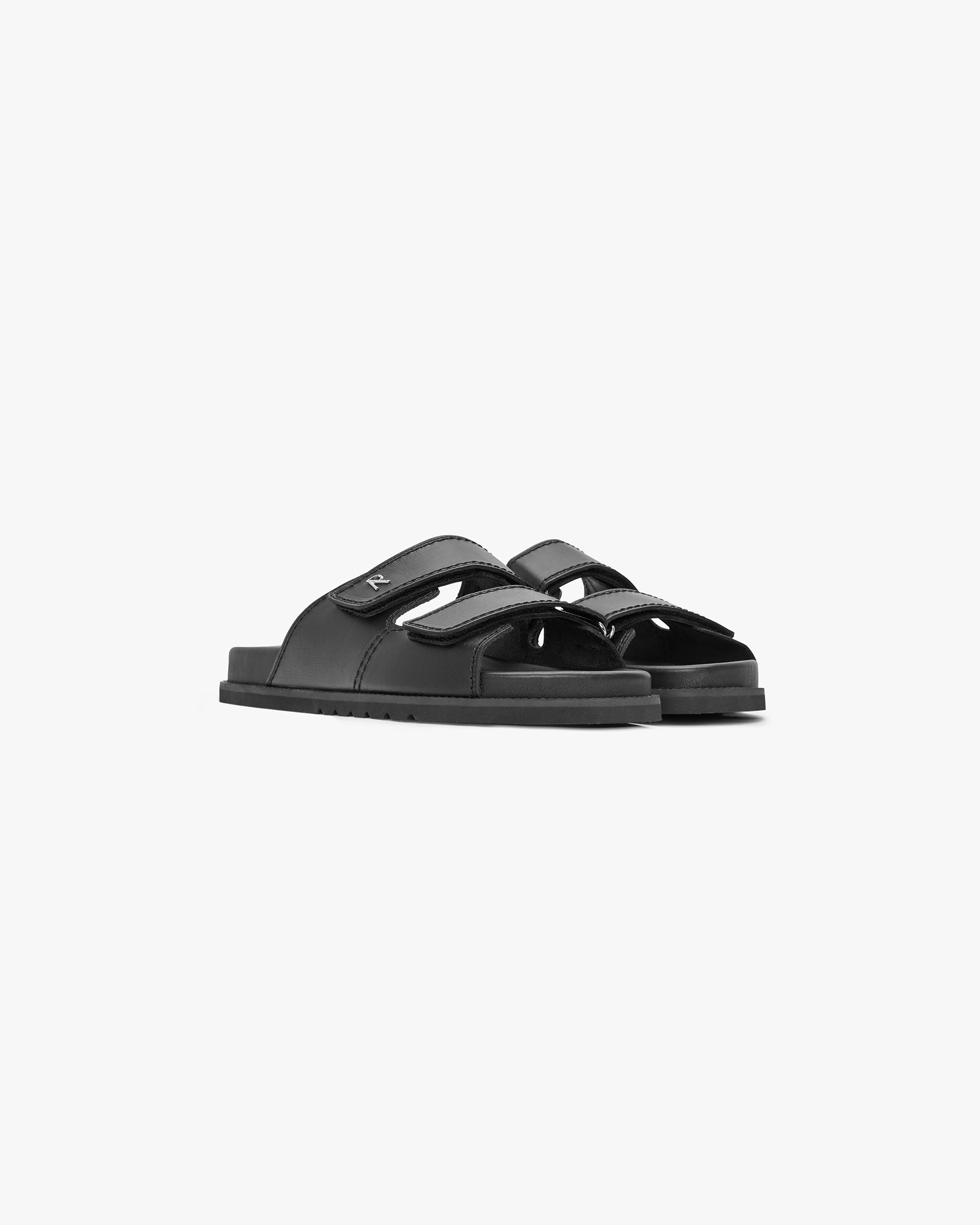 Initial Sandal - Black