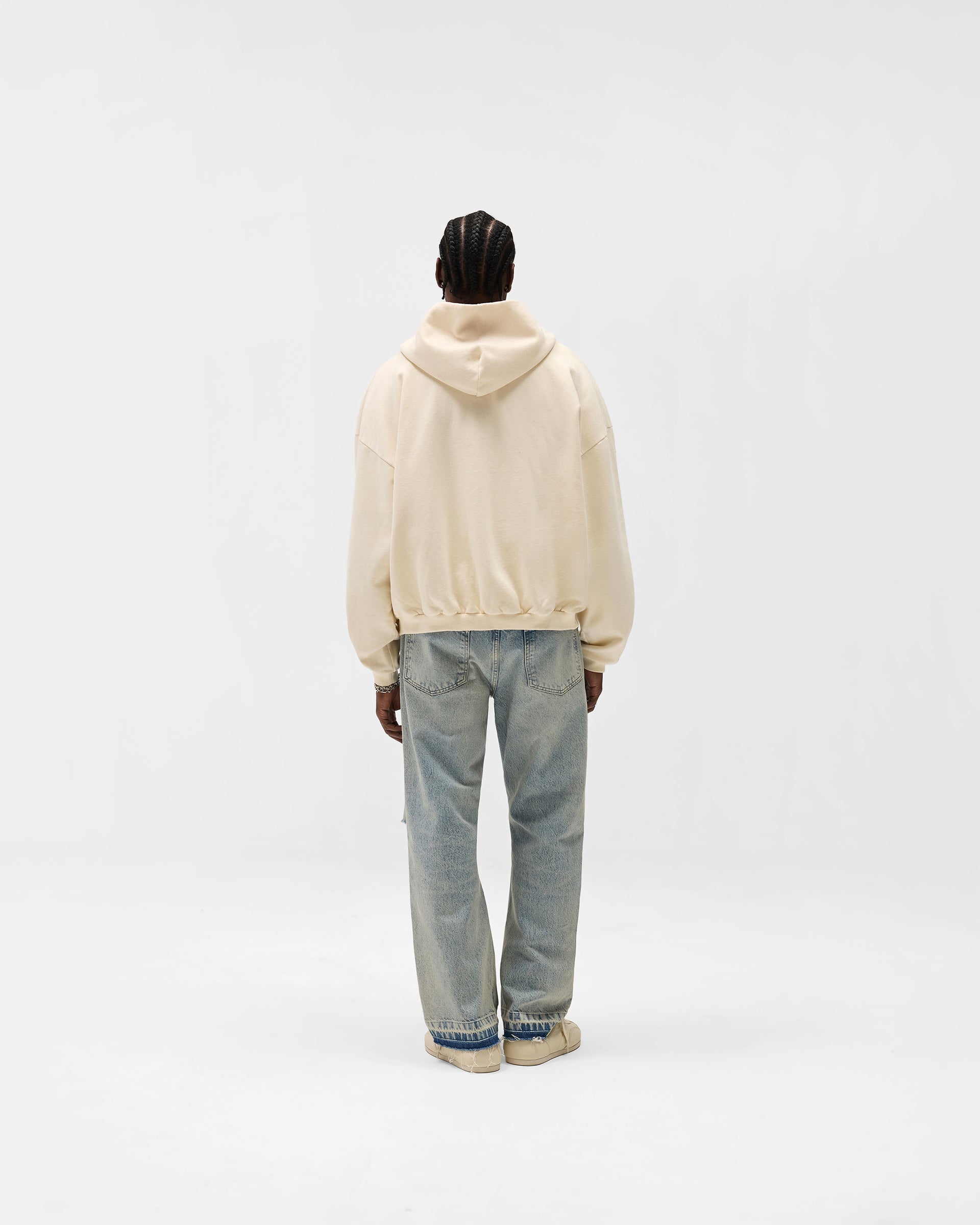 Represent Owners Club Zip Through Hoodie - Buttercream