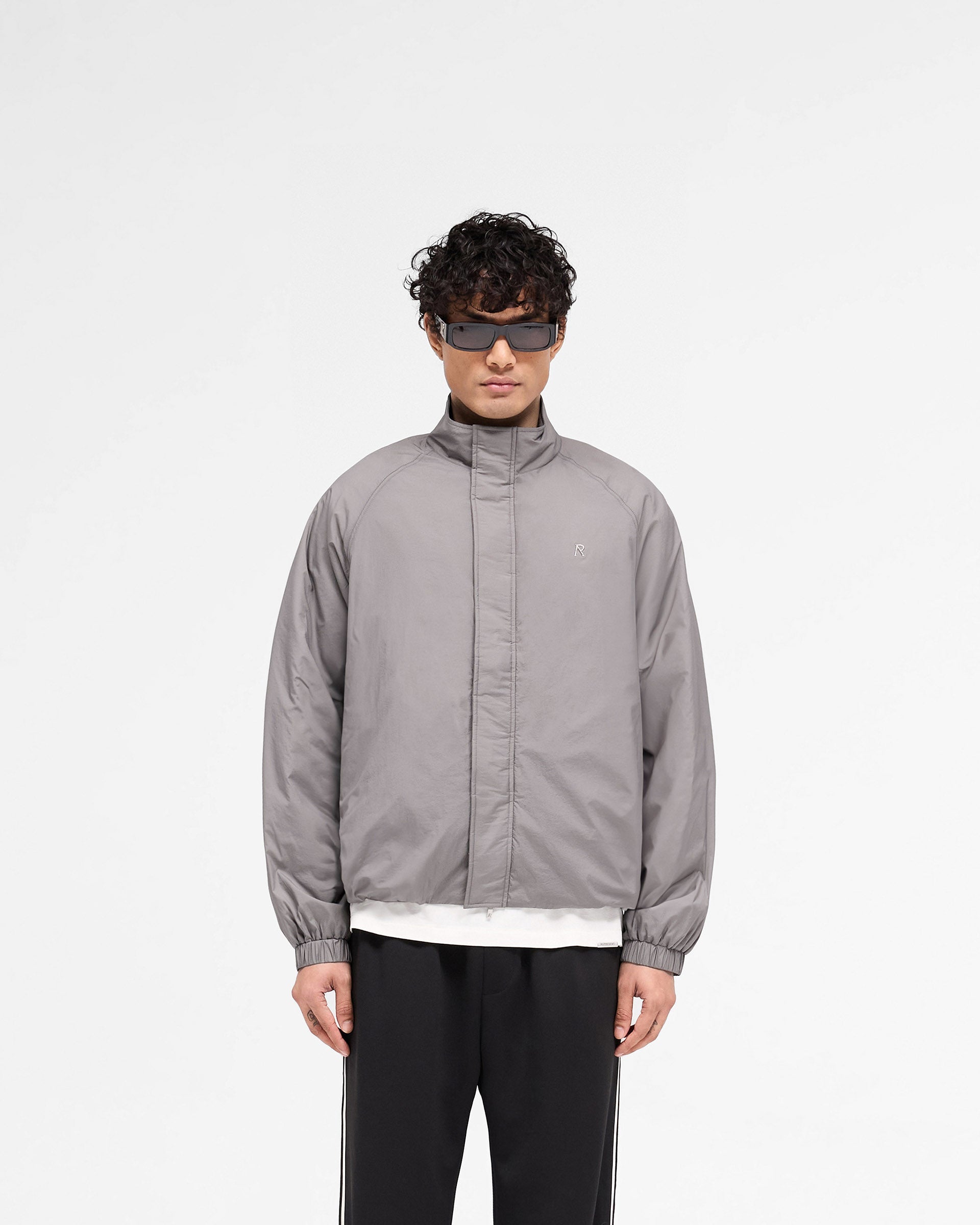 Funnel Neck Jacket - Stone