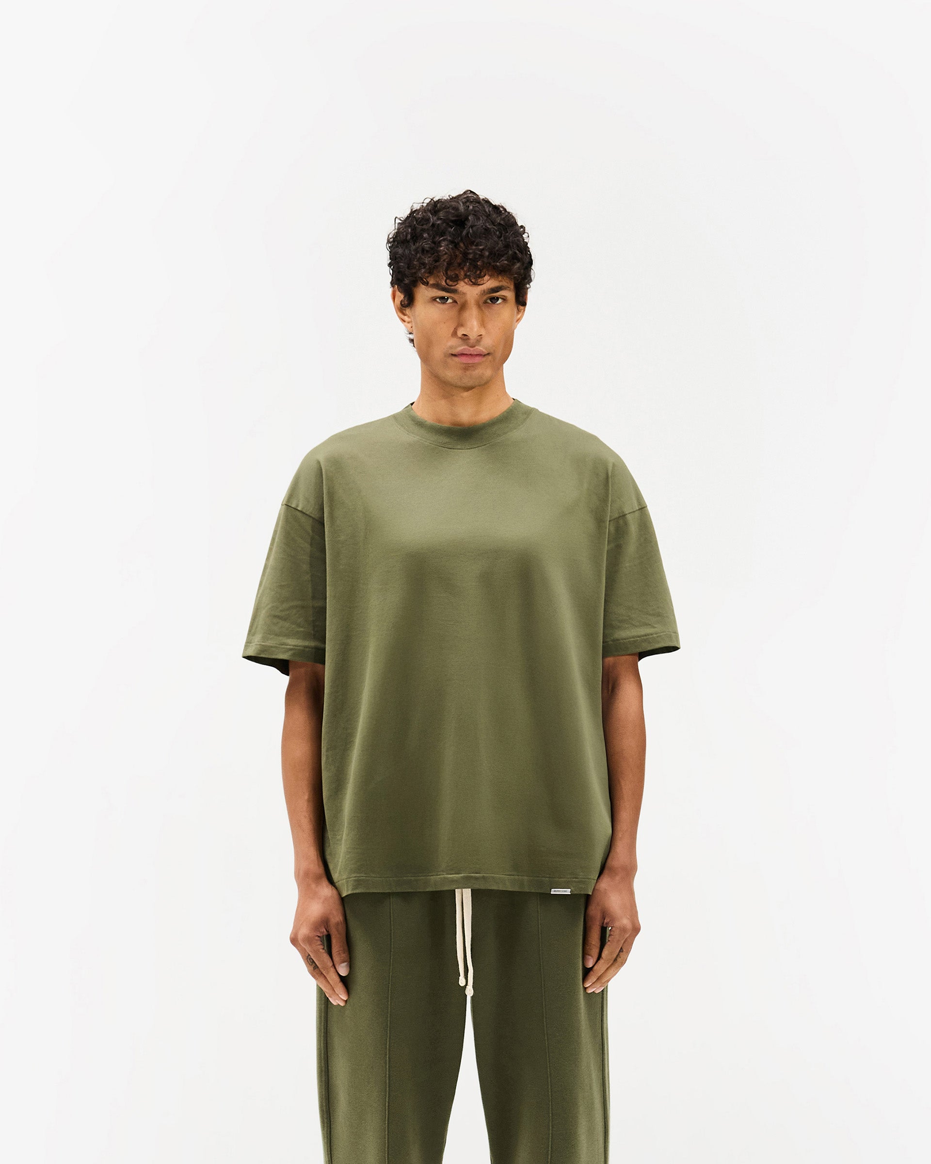 Initial Oversized T-Shirt - Army Green