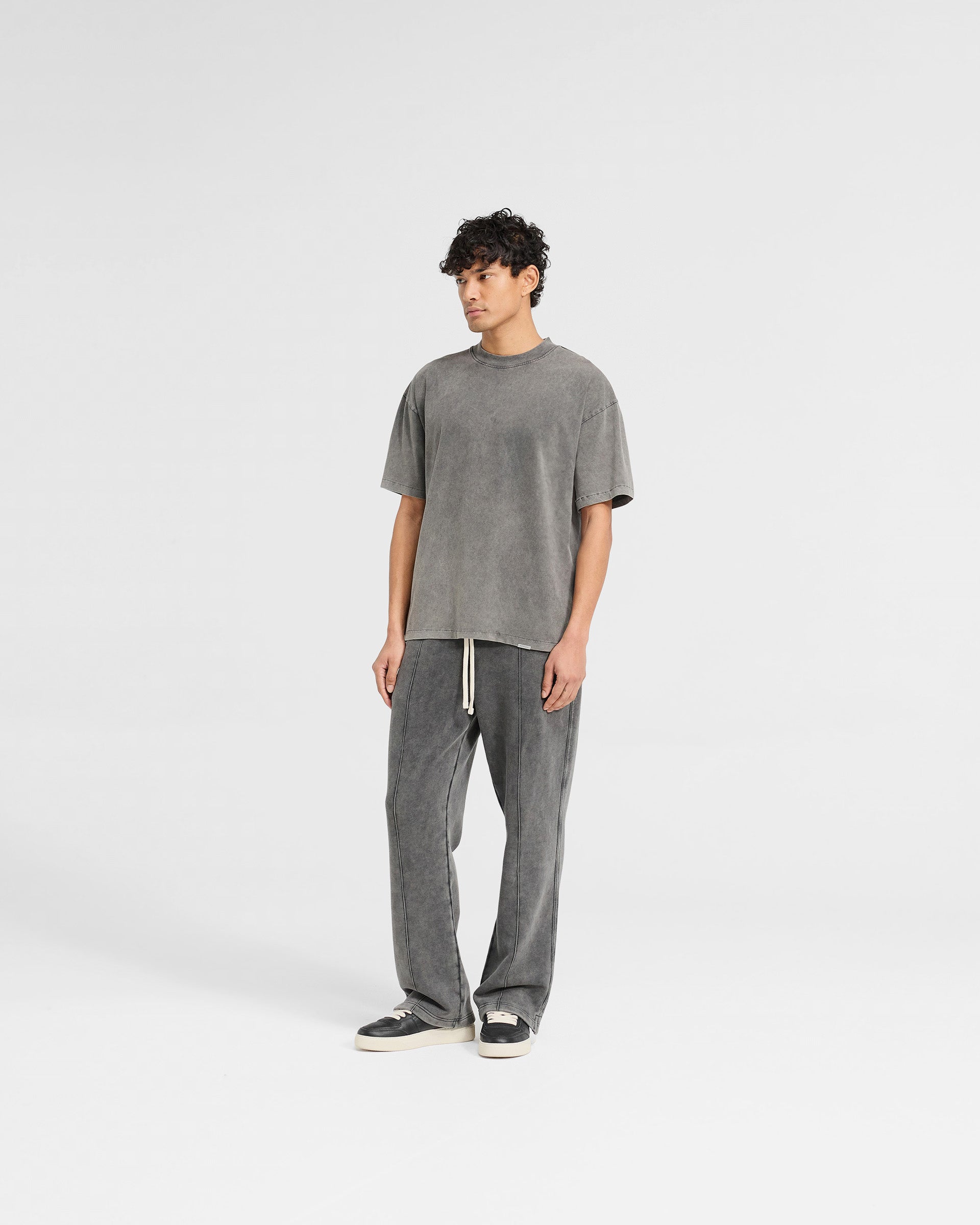 Initial Oversized T-Shirt - Vintage Grey