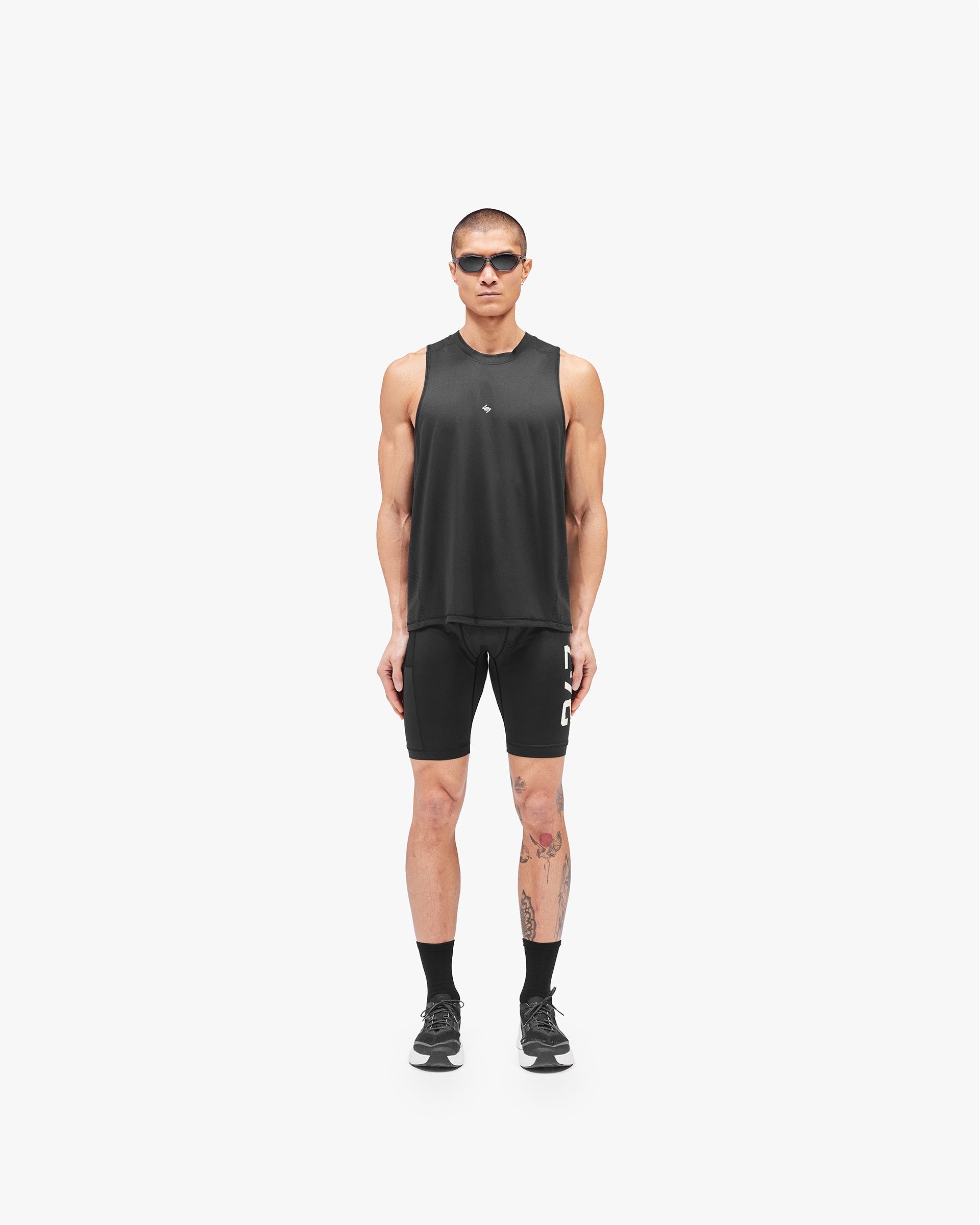 247 Numbers Vest - Jet Black