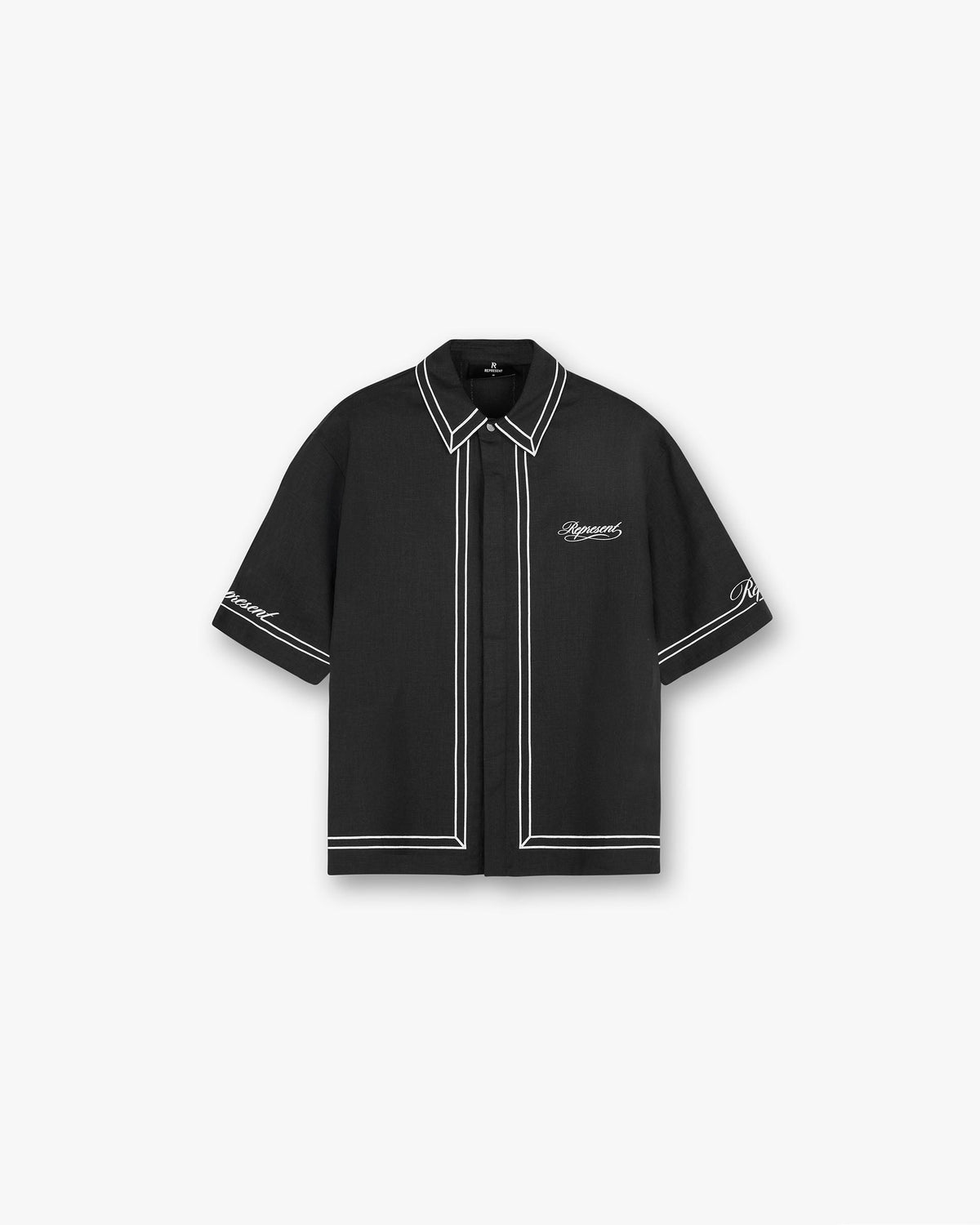 Border Shirt - Jet Black