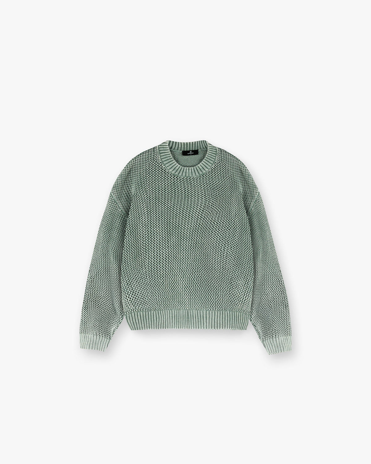 Open Gauge Knit Sweater - Forest Green