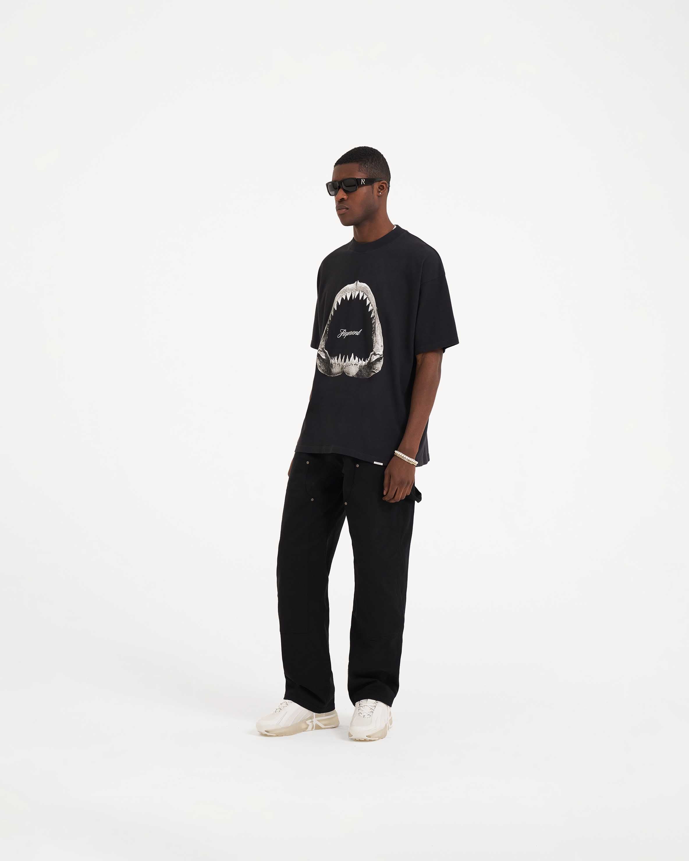Shark Jaws T-Shirt - Off Black