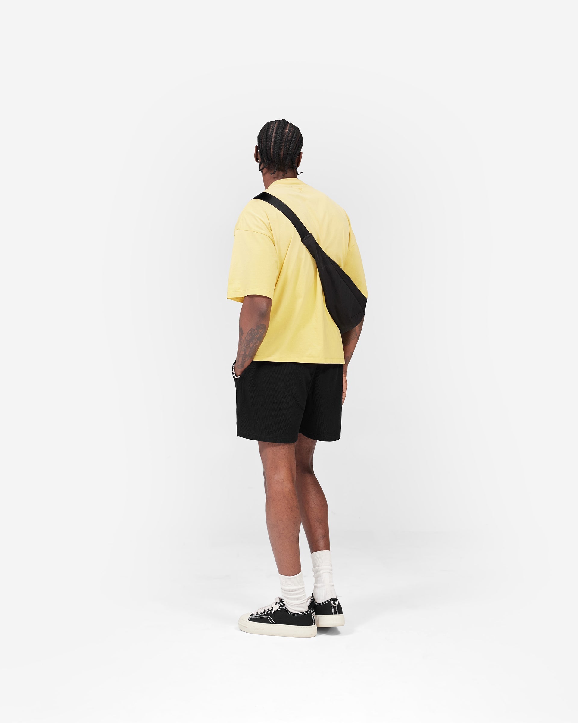 Initial Boxy T-Shirt - Canary Yellow