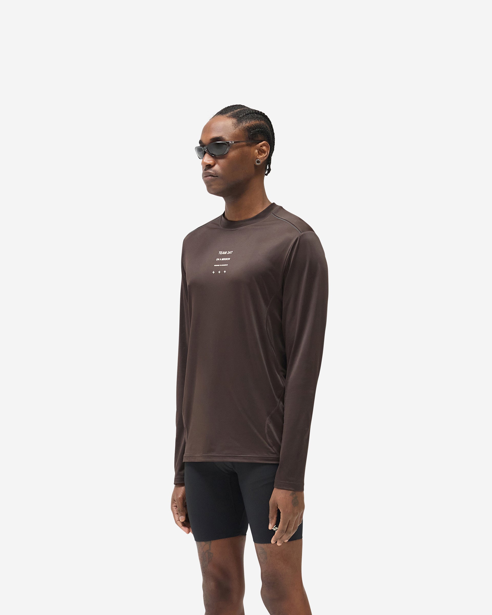 247 Trail Long Sleeve T-Shirt - Chocolate