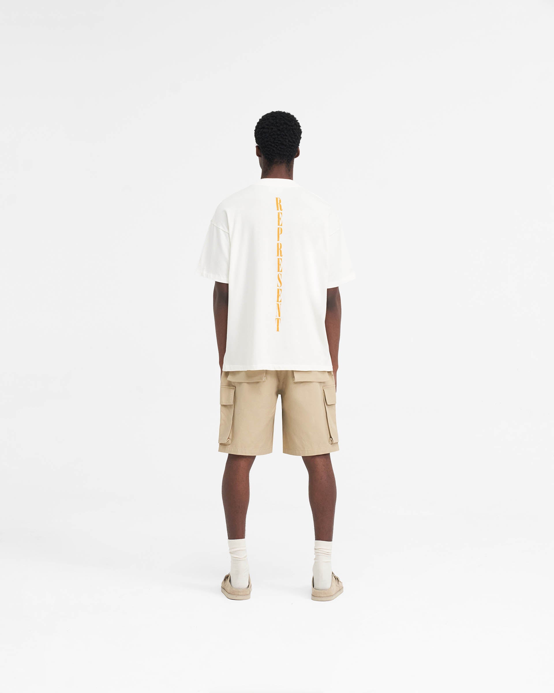 Baggy Cotton Cargo Short - Sandstone