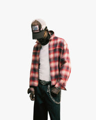 Sunset Flannel - Racing Red