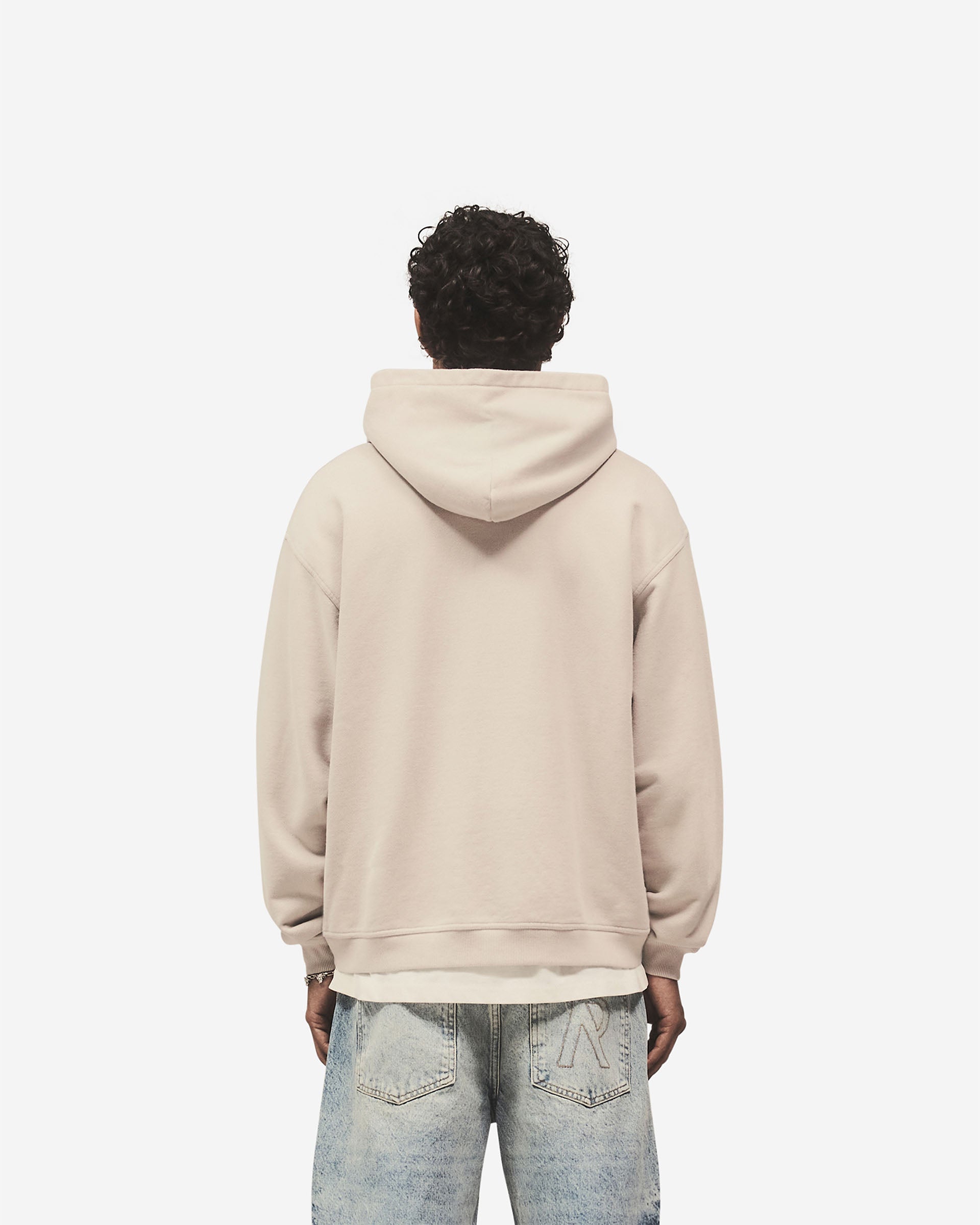 Script Logo Zip Hoodie - Concrete