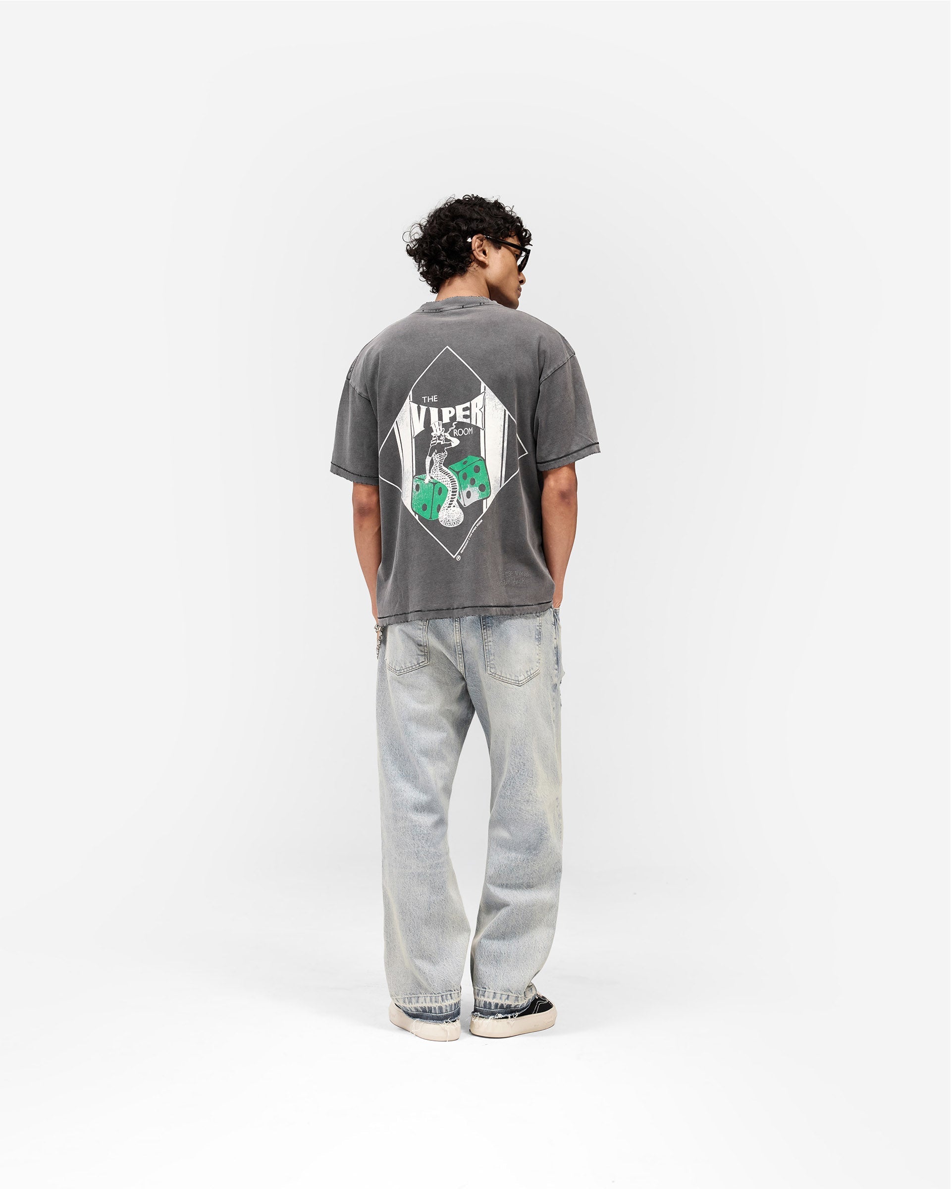 Represent x The Viper Room Dice T-Shirt - Vintage Grey