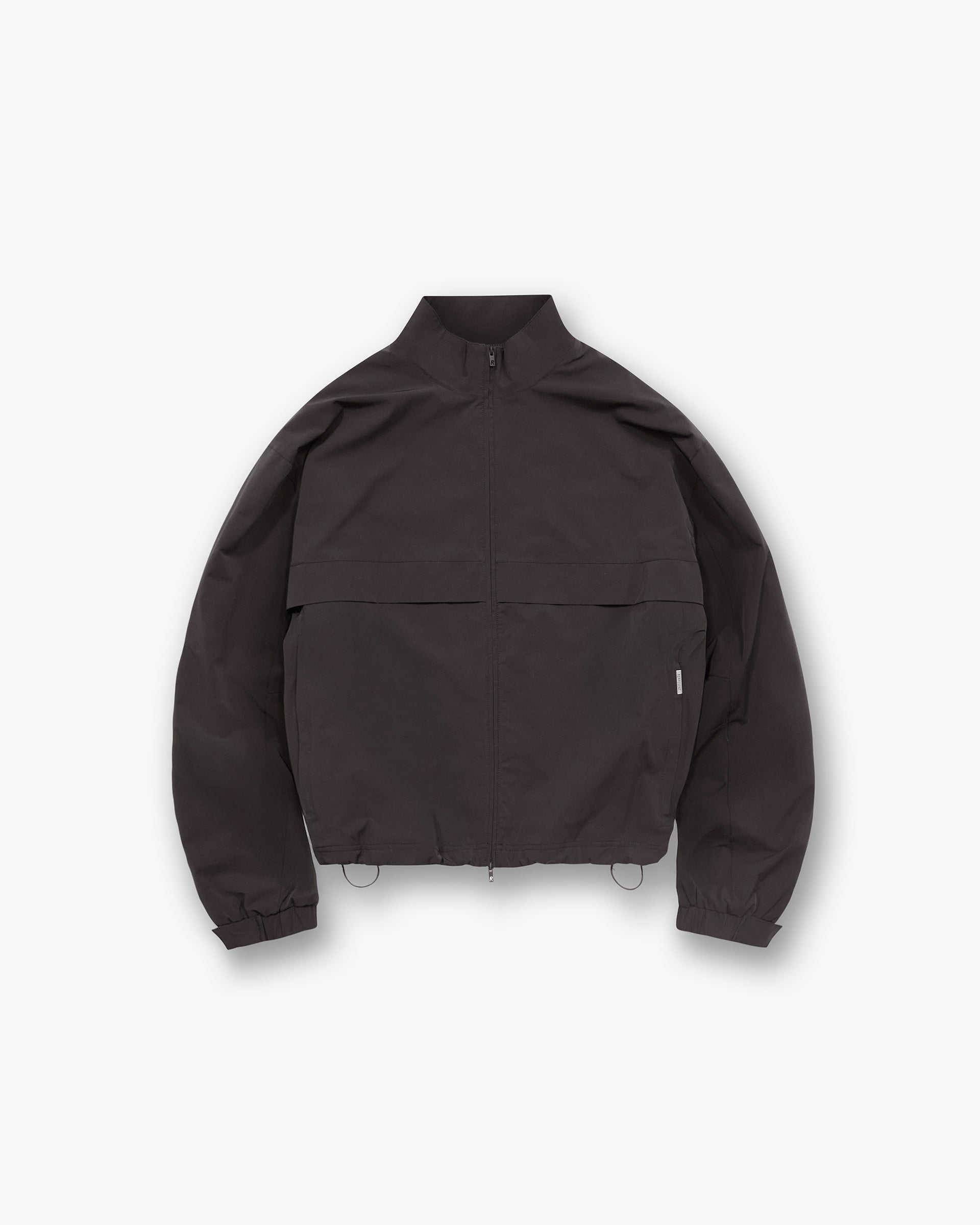 Initial Nylon Track Jacket - Coffee