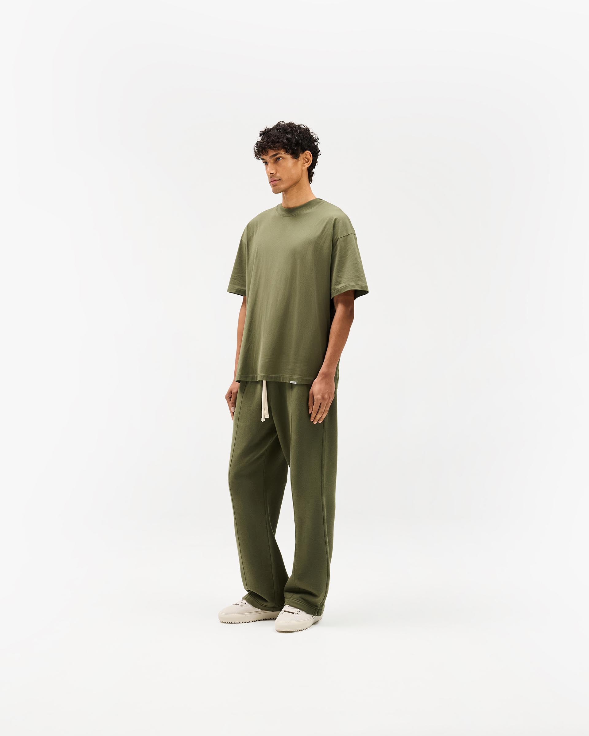 Initial Oversized T-Shirt - Army Green