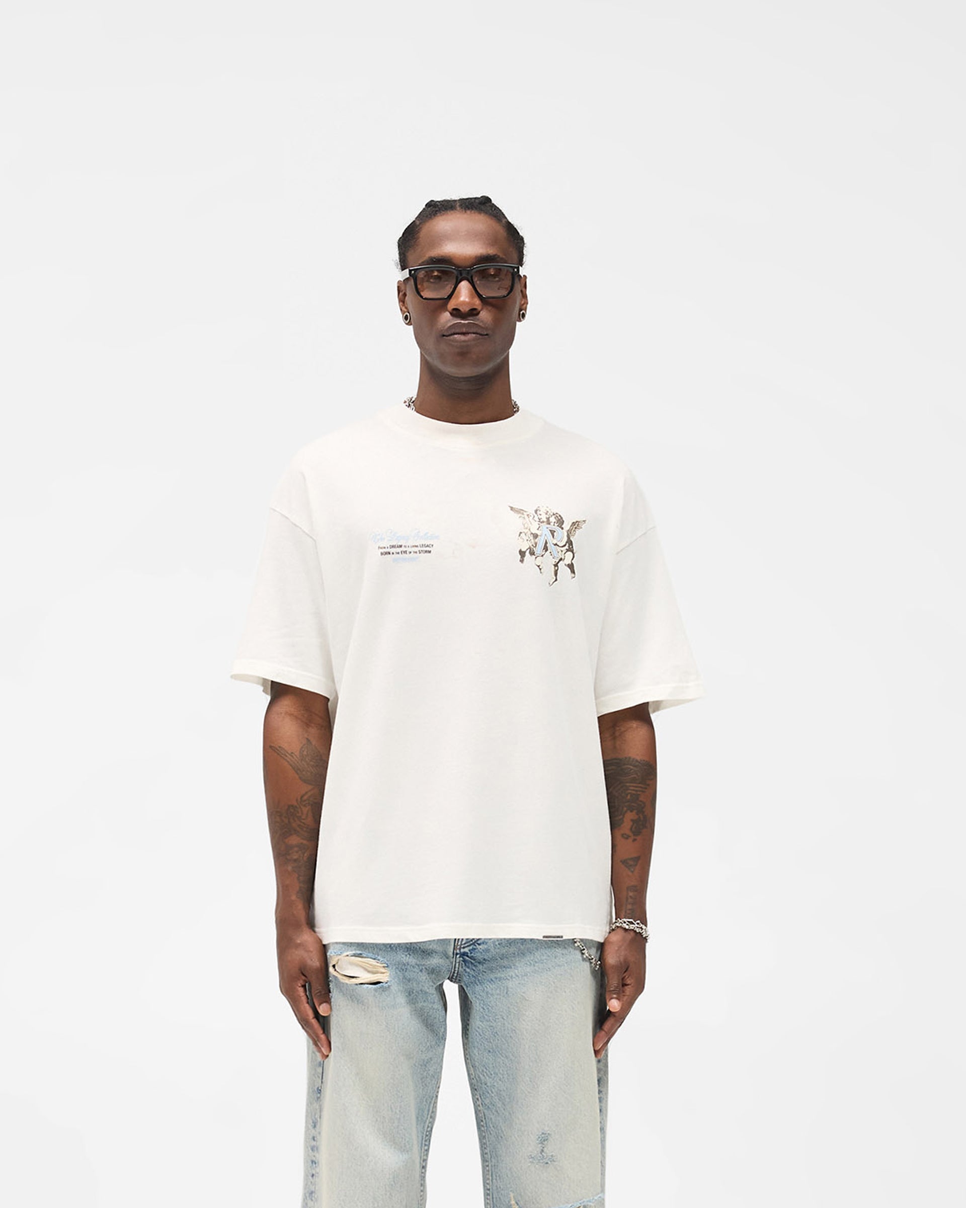 Legacy Cherubs T-Shirt - Flat White