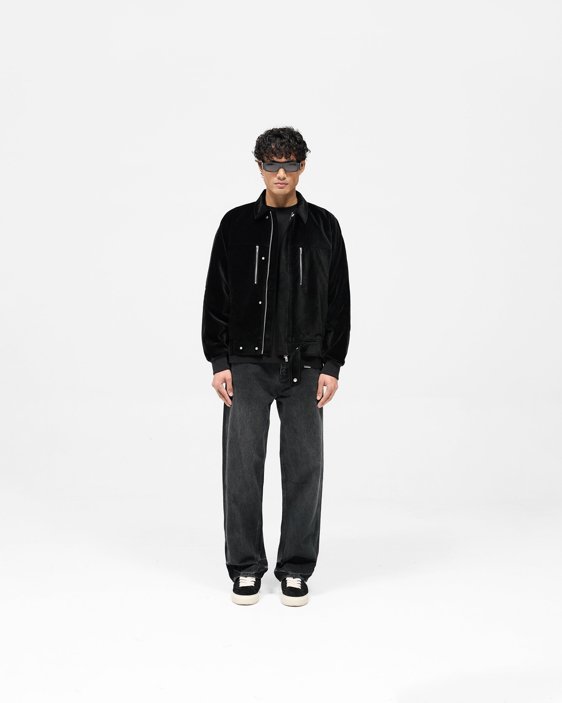 Bordeaux Brushed Jacket - Black