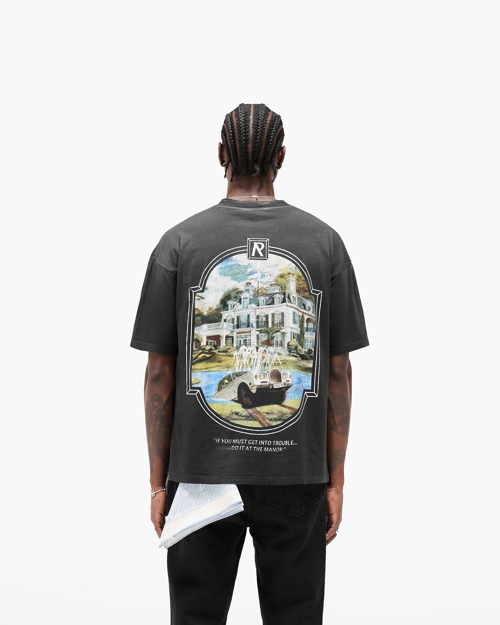 Revere Manor T-Shirt - Stained Black
