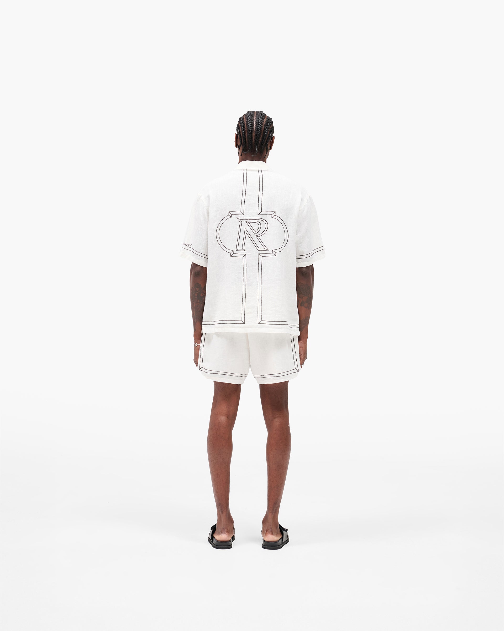 Border Shirt - Whisper White