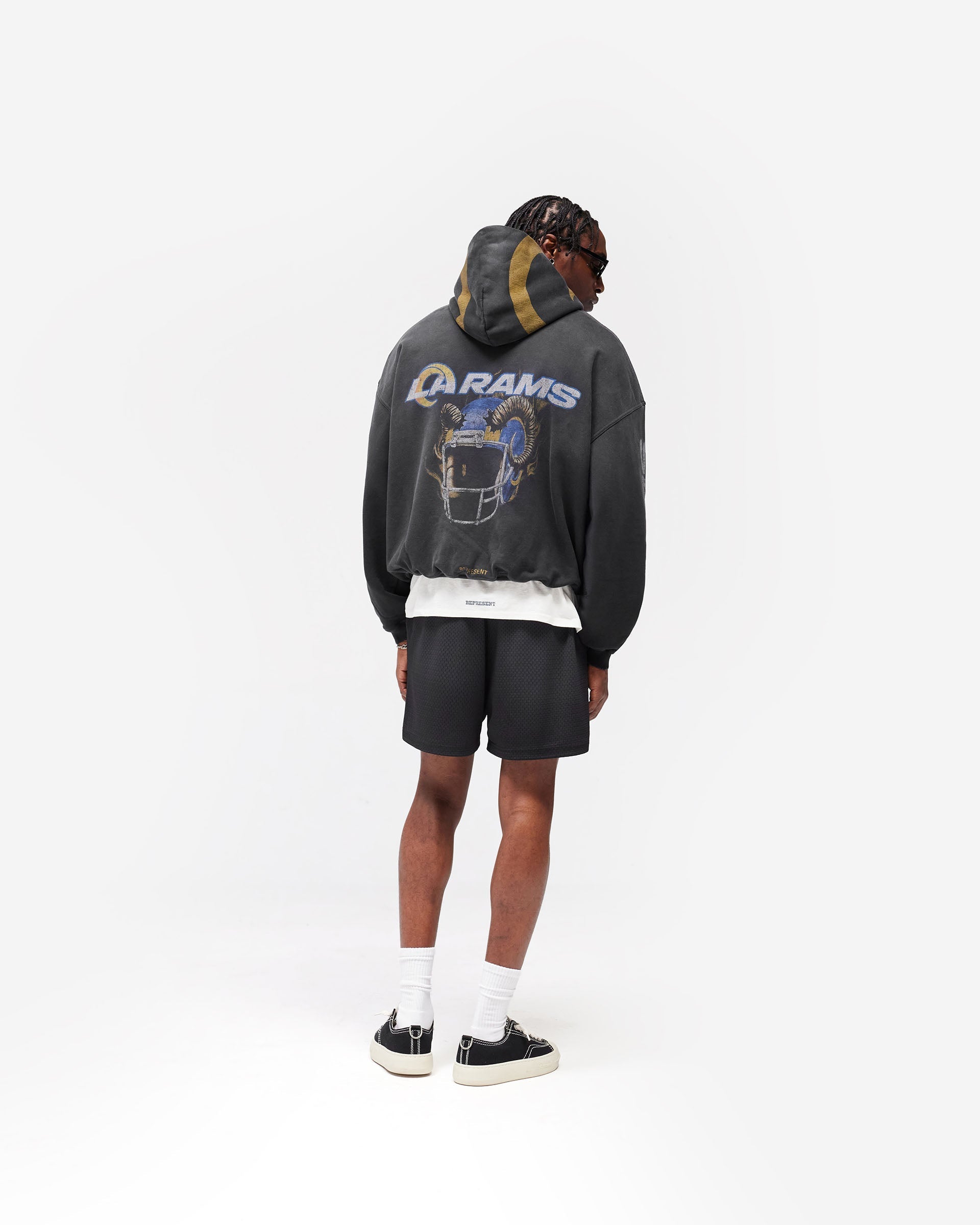 Los Angeles Rams x Represent Hoodie - Stained Black