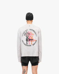 247 Torch Boxy Long Sleeve T-Shirt - Bleach Wash