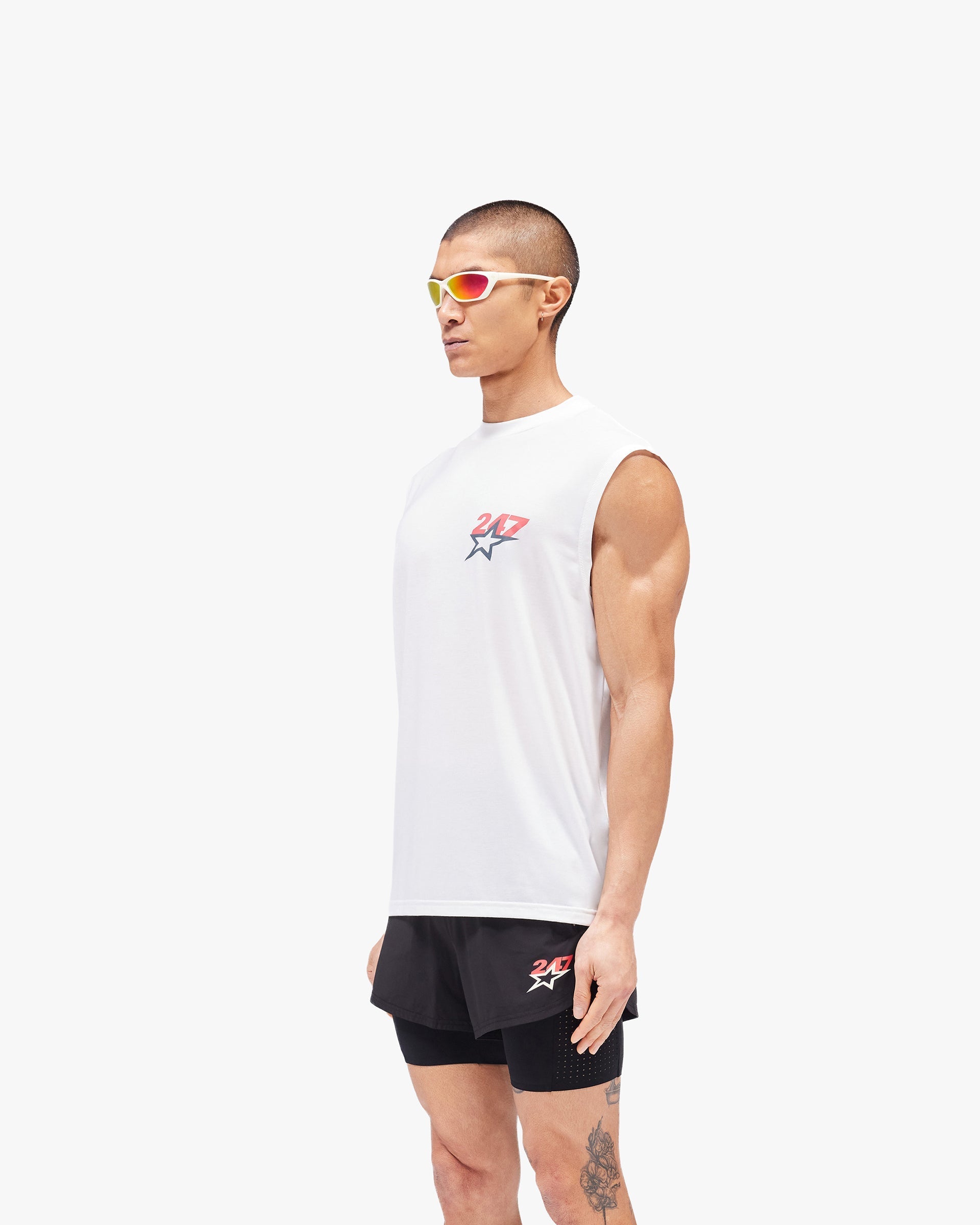 Team 247 Star Tank - Flat White