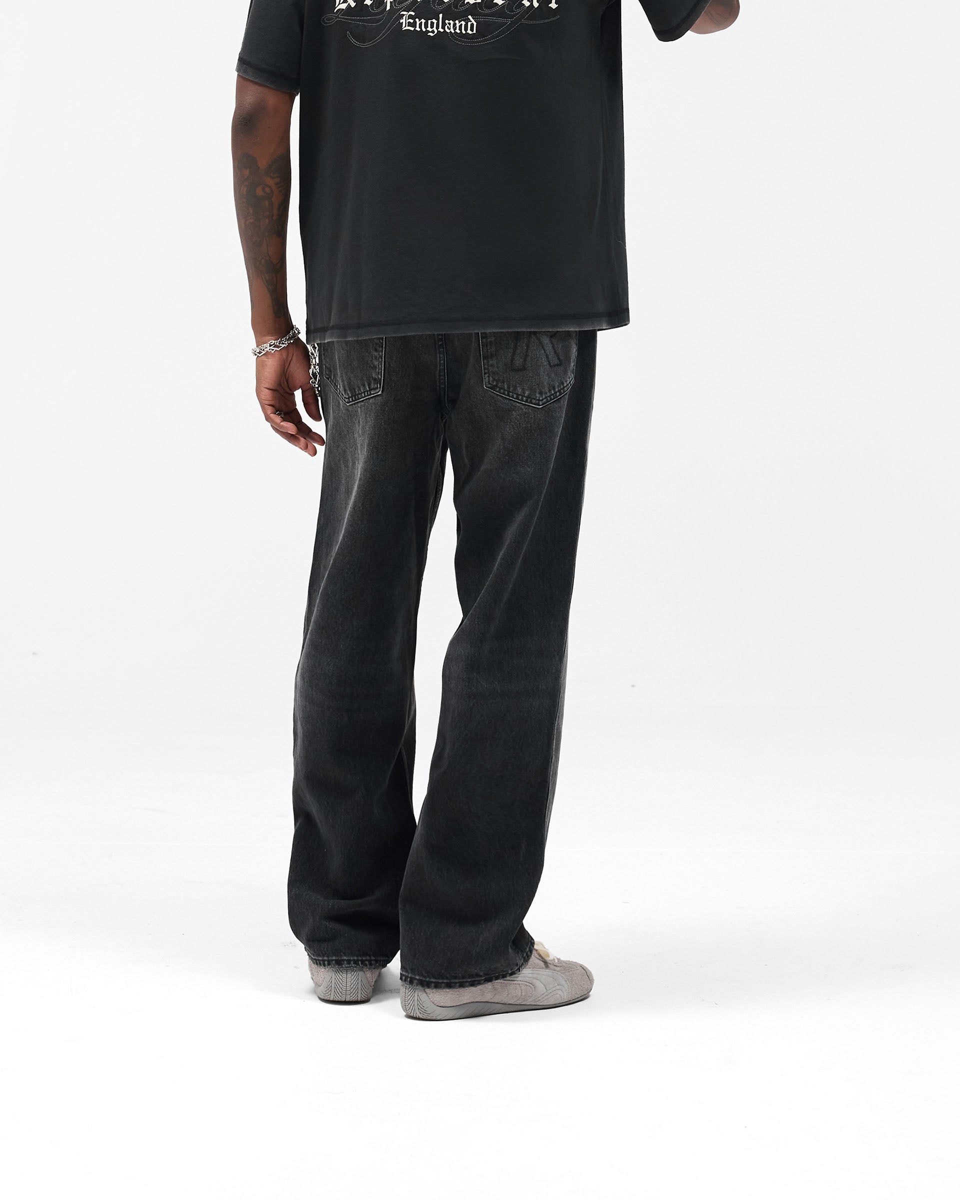 R3 Baggy Denim - Aged Black