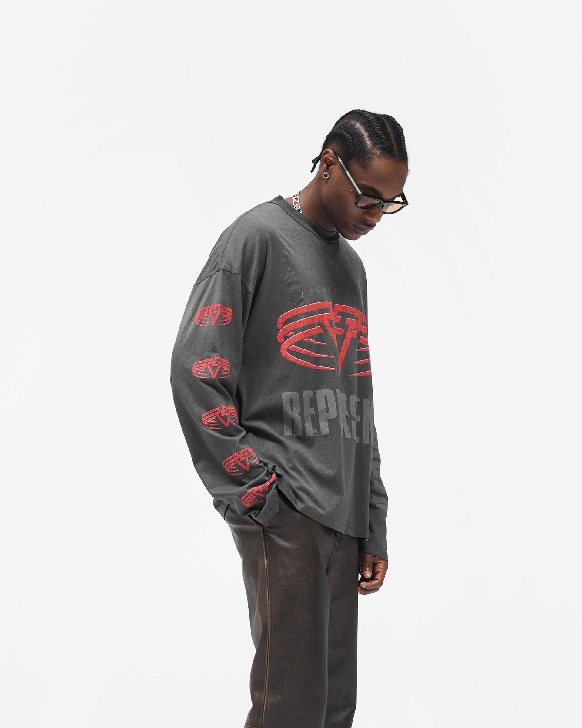 Reversible Living Legacy Tour Long Sleeve T-Shirt - Sun Fade Grey