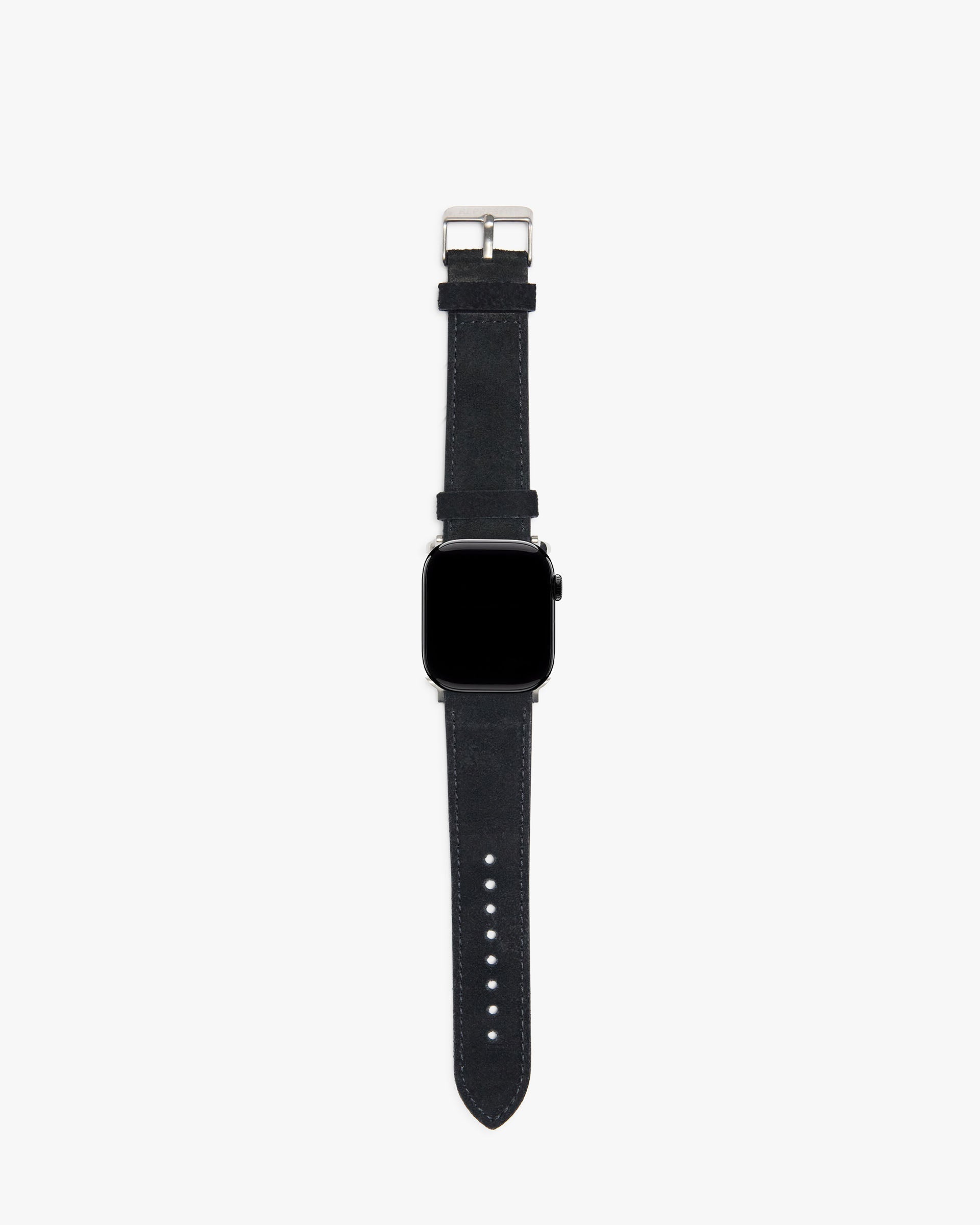 Suede Watch Strap - Jet Black